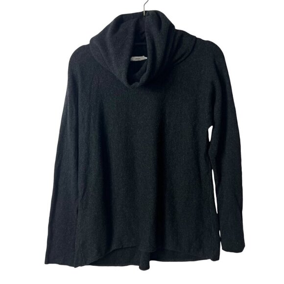 Vince merino wool black cowl‎ neck sweater women’s size large - Picture 1 of 6